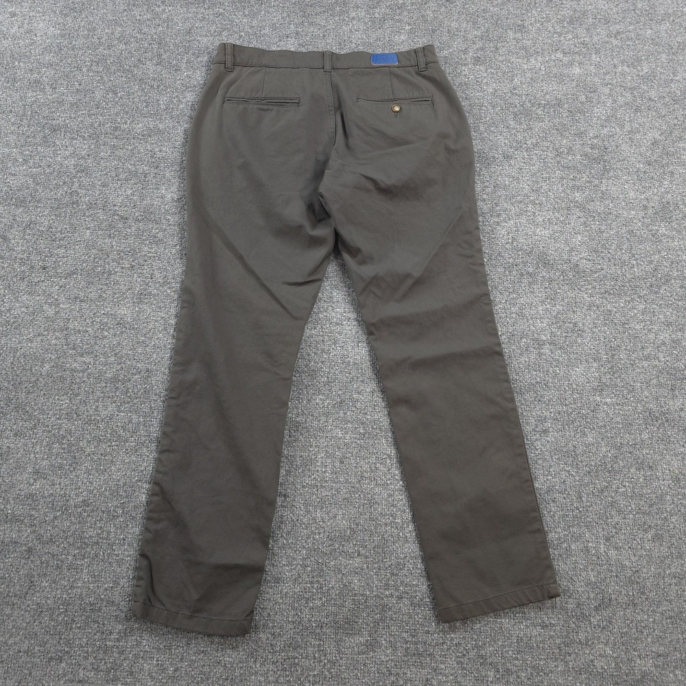 Mugsy Pants Mens 33x30 Brown Brooks Slim Stretch Chino Casual Everyday K6PNBG - Picture 11 of 12